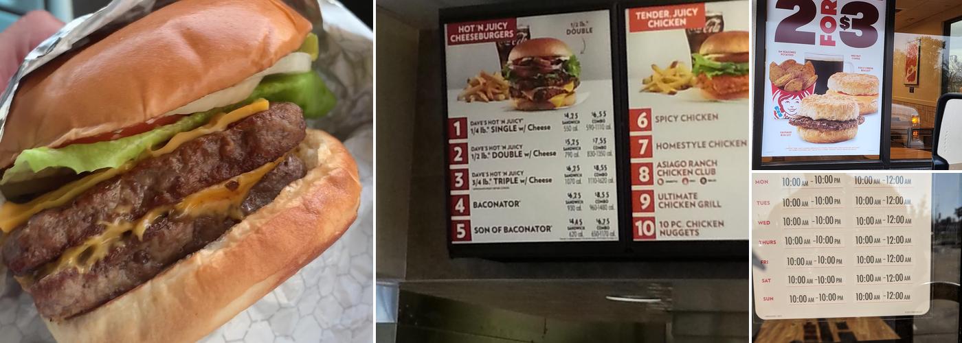 Wendy's Menu