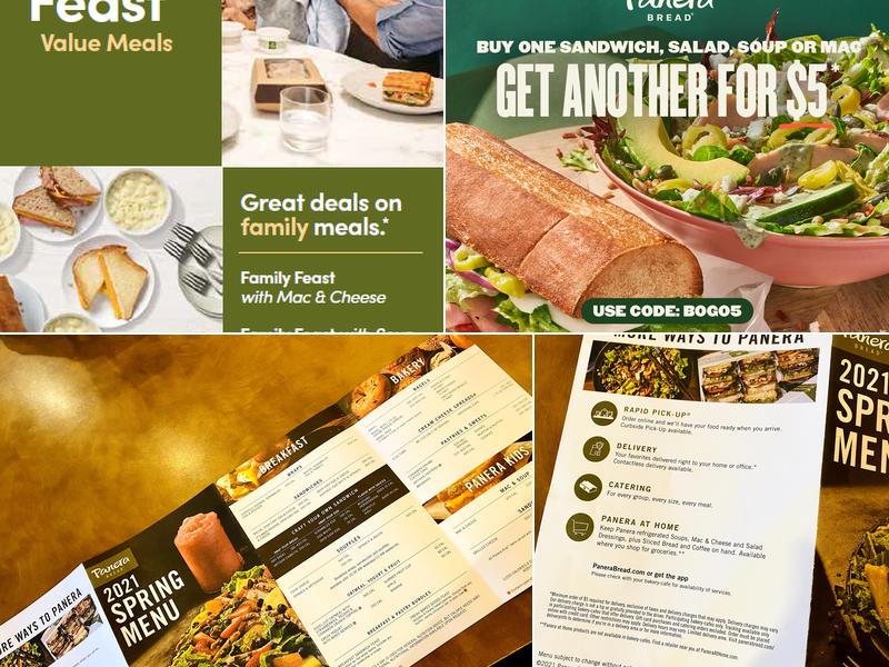 Panera Bread Menu