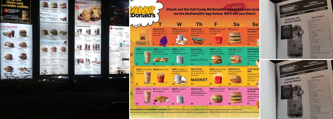 McDonald's Menu