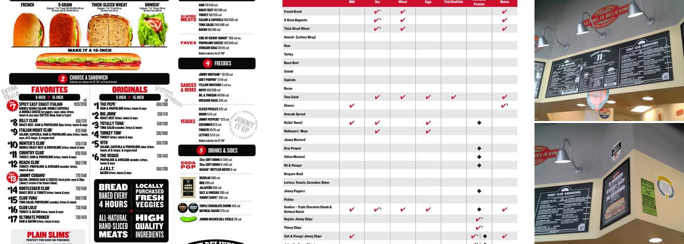 Jimmy John's Menu