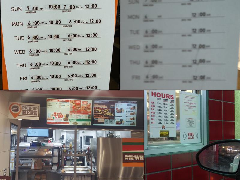 Burger King Menu