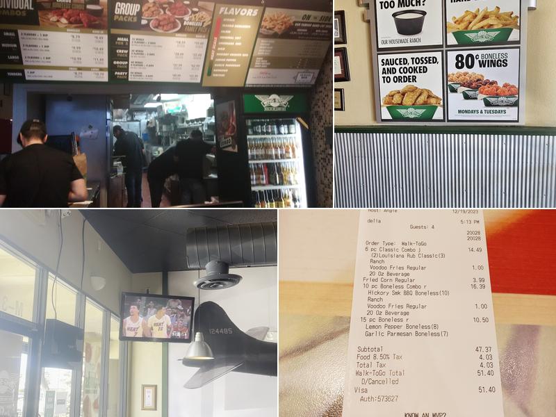 Wingstop Menu