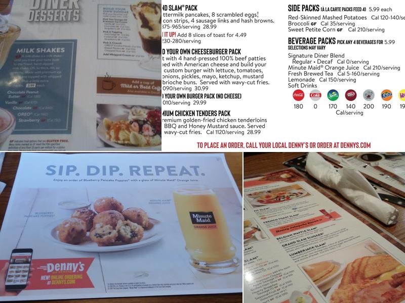 Denny's Menu