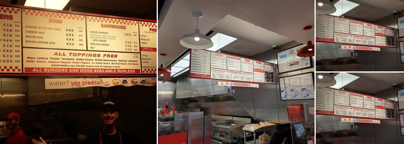 Five Guys Menu
