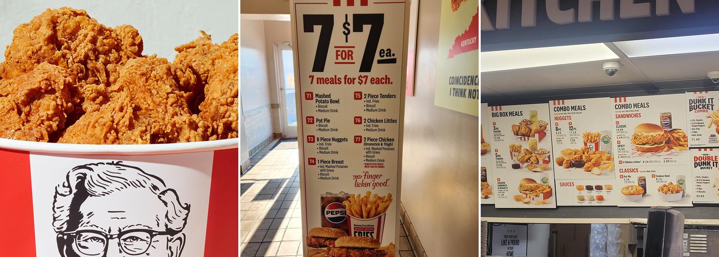 KFC Menu