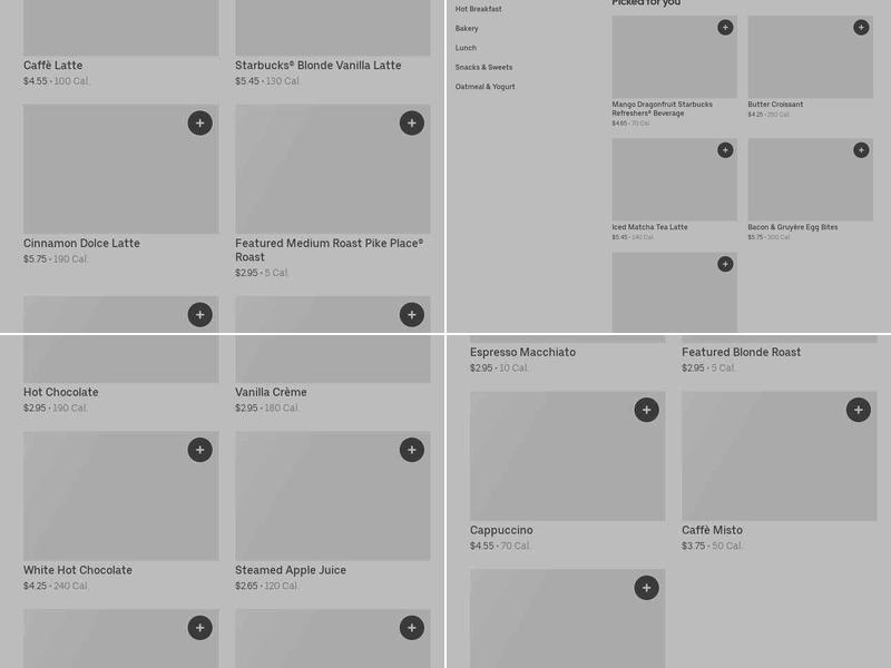 Starbucks Menu