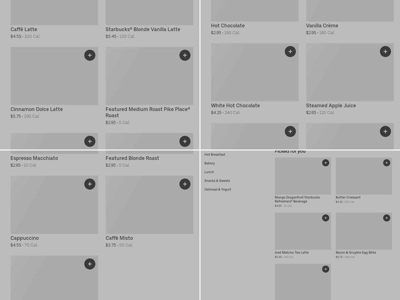 Starbucks Menu
