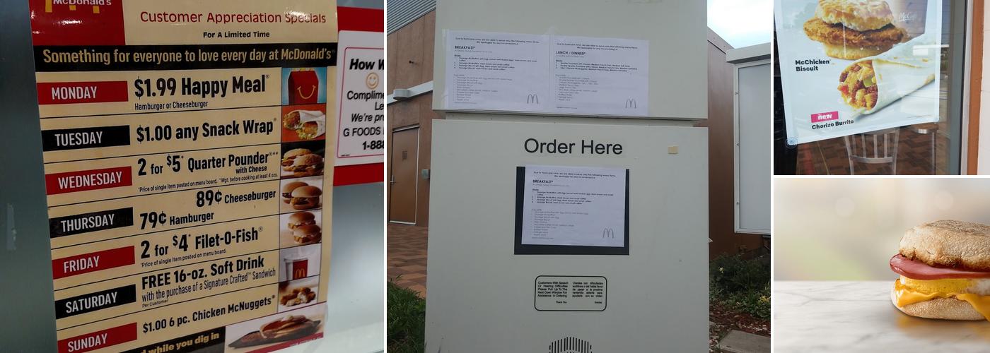 McDonald's Menu
