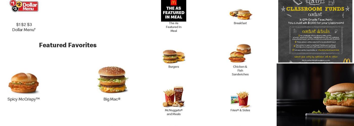 McDonald's Menu