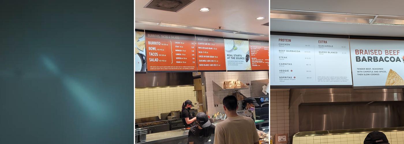Chipotle Mexican Grill Menu
