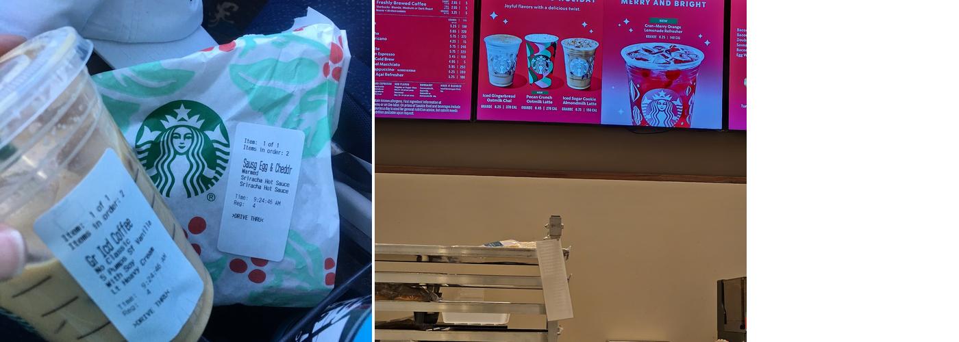 Starbucks Menu