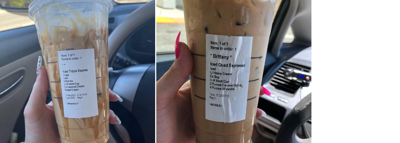 Starbucks Coffee Company Menu