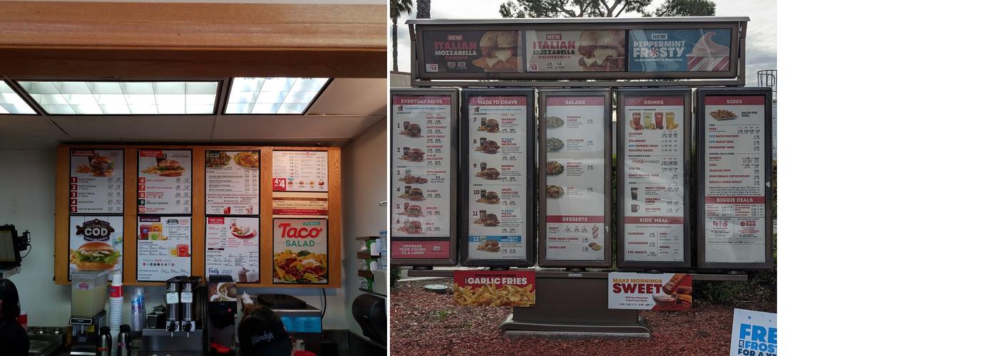 Wendy's Menu