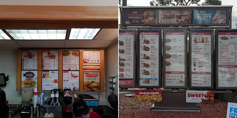 Wendy's Menu