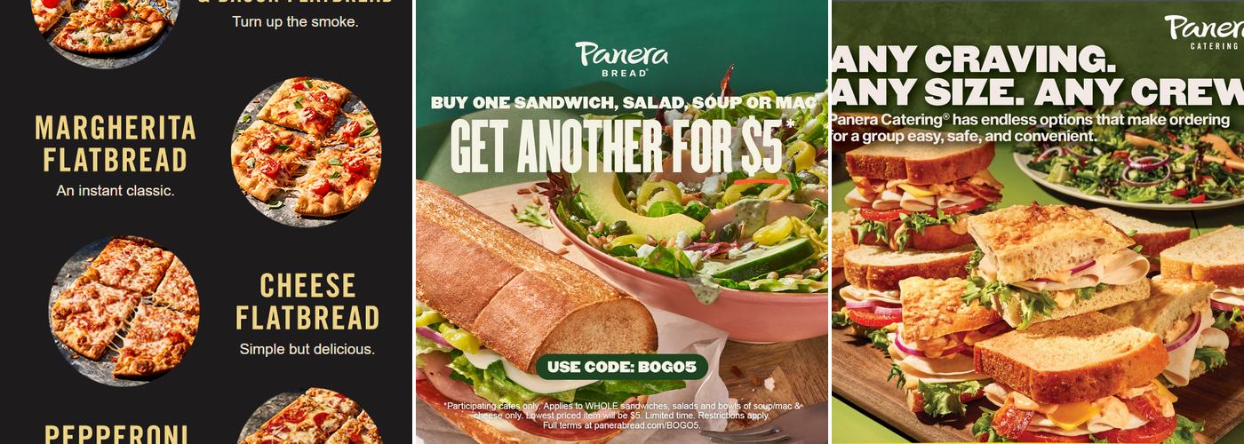 Panera Bread Menu
