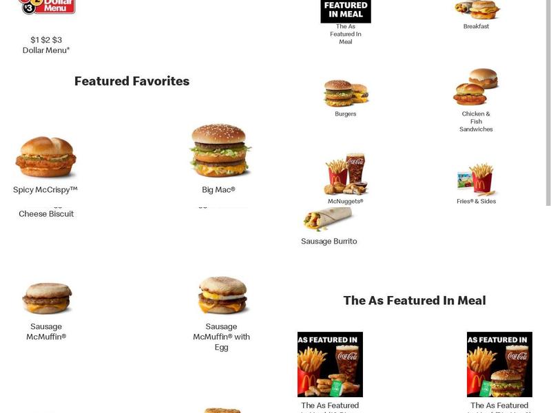 McDonald's Menu