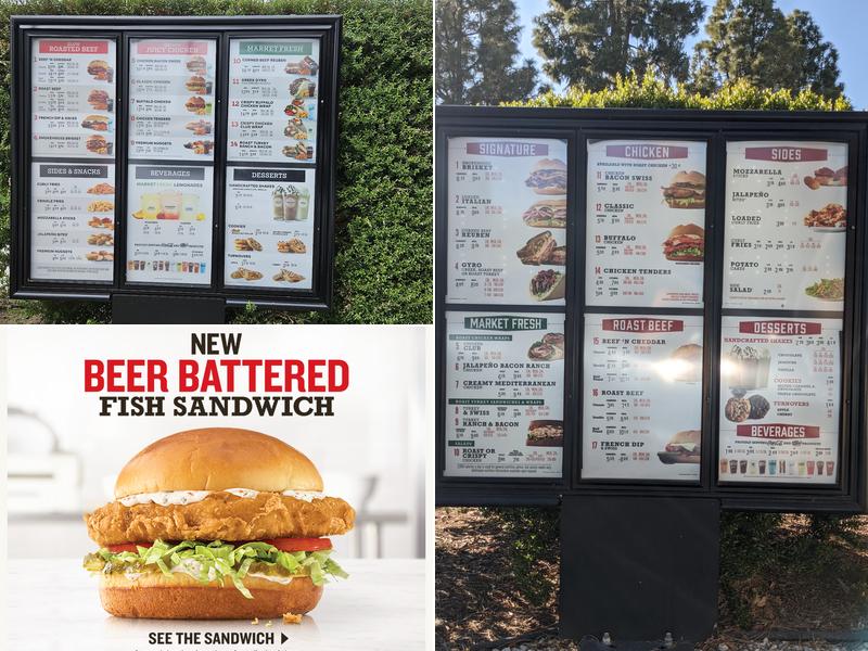 Arby's Menu