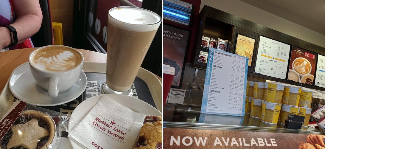 Costa Coffee - Gillingham Menu