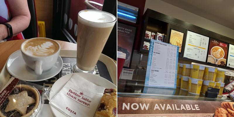 Costa Coffee - Gillingham Menu