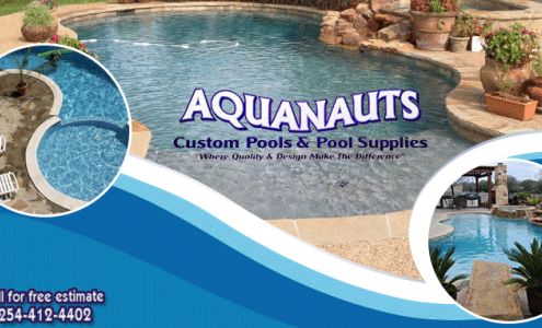 Aquanauts Custom Pools and Spa 215 I 35 N Frontage Rd, Lorena Texas 76655