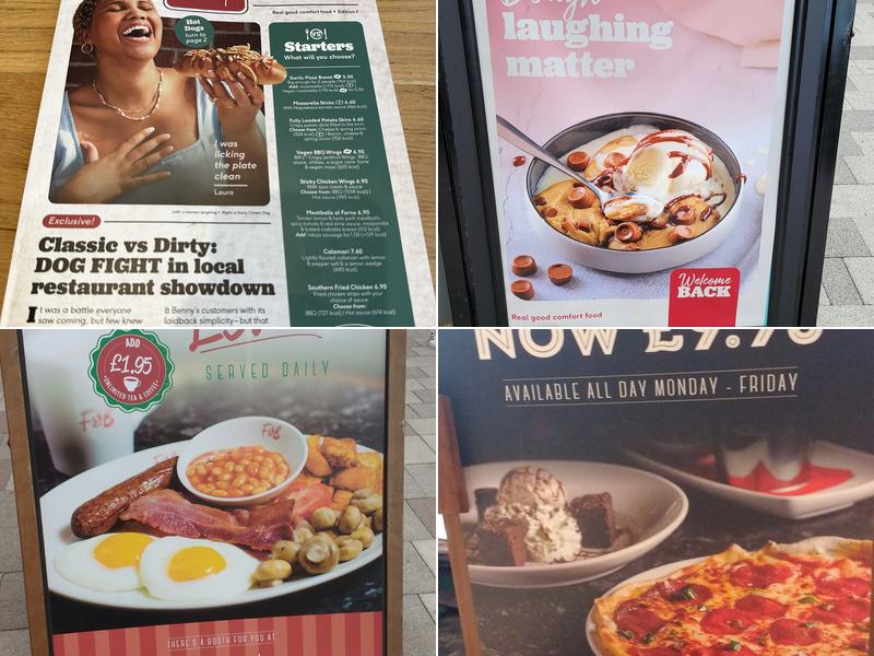 Frankie & Benny's Menu