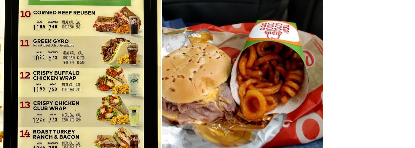 Arby's Menu