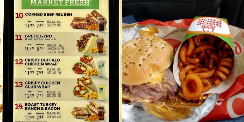 Arby's Menu