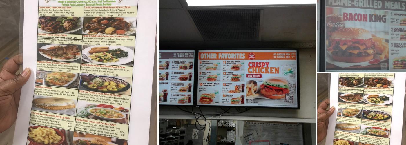 Burger King Menu