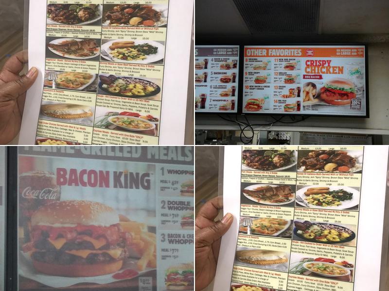 Burger King Menu
