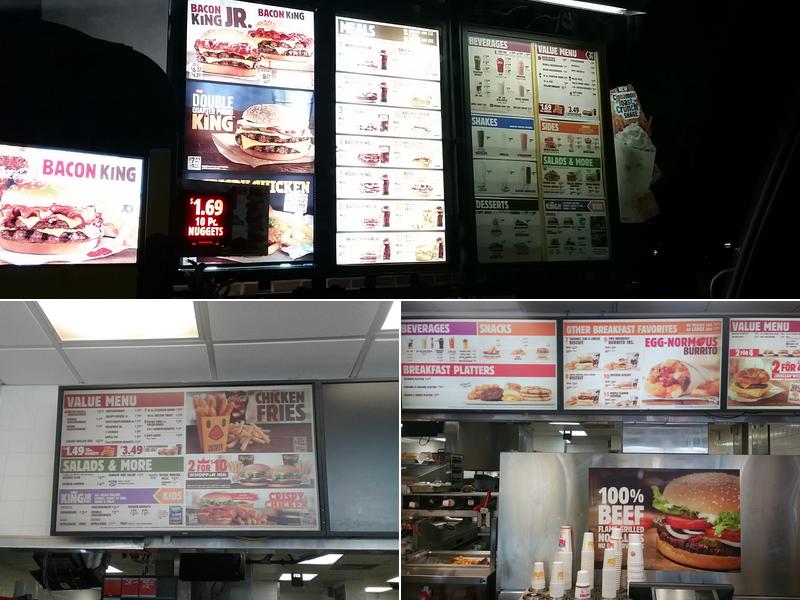 Burger King Menu