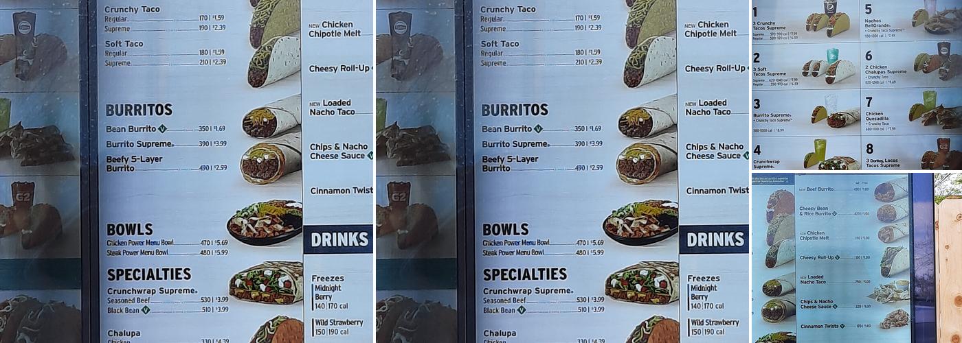 Taco Bell Menu