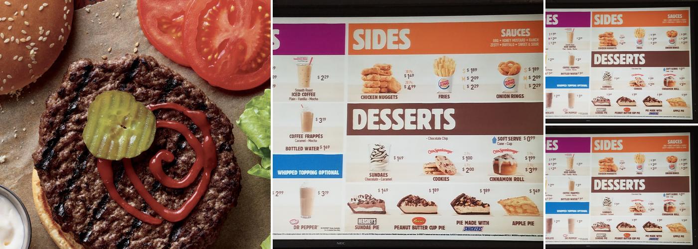 Burger King Menu