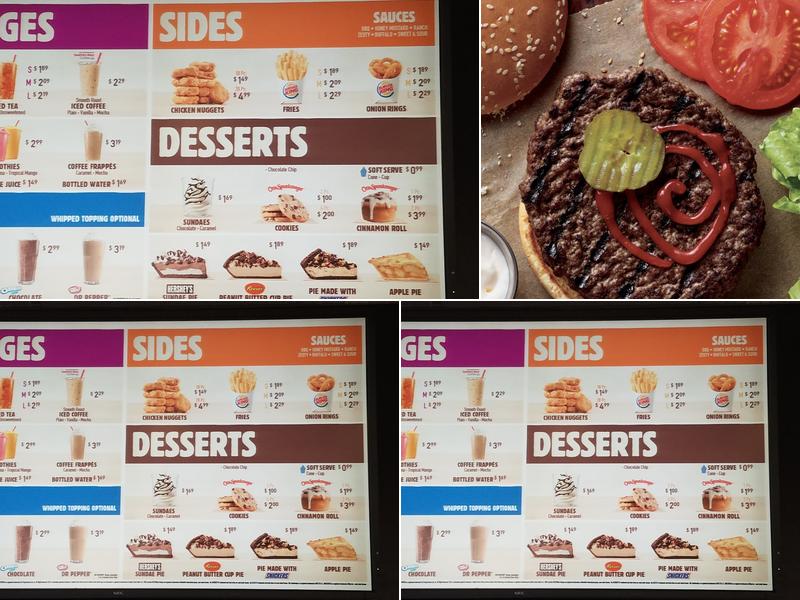 Burger King Menu