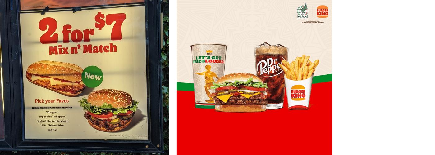 Burger King Menu