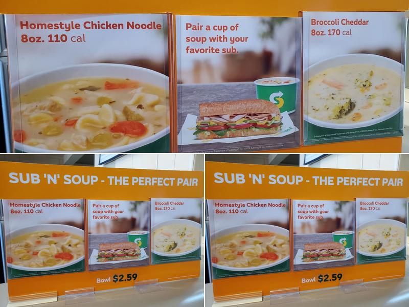 Subway Menu
