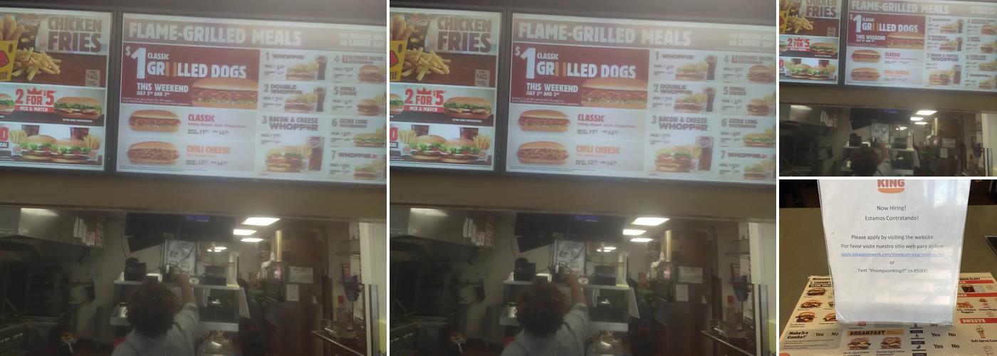 Burger King Menu