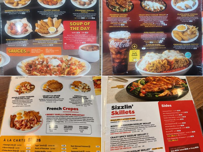 Denny's Restaurant Menu