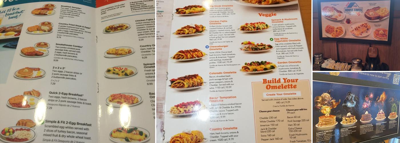 IHOP Menu