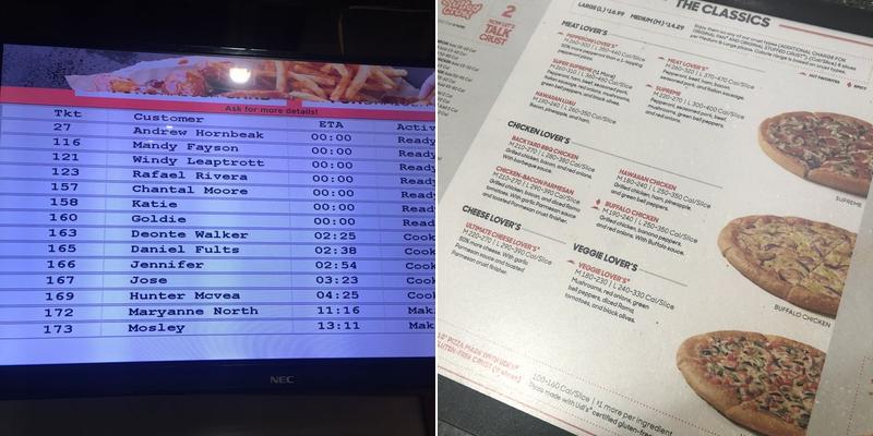 Pizza Hut Menu
