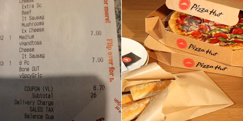 Pizza Hut Menu