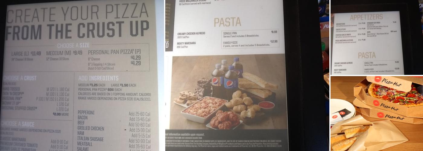 Pizza Hut Menu