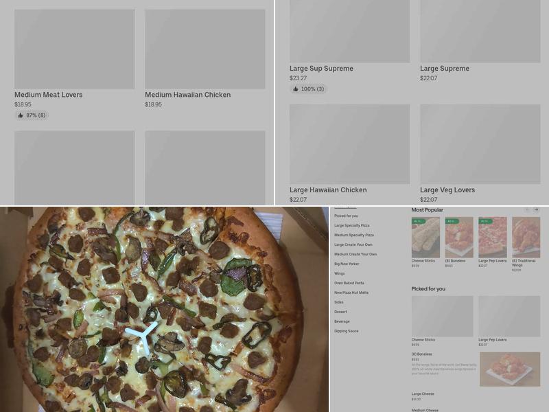 Pizza Hut Menu