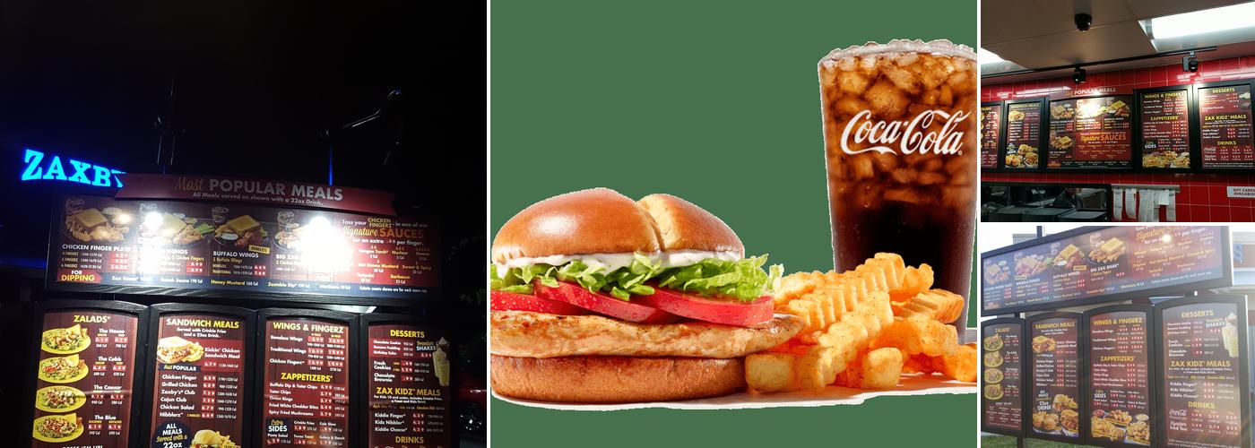 Zaxbys Chicken Fingers & Buffalo Wings Menu