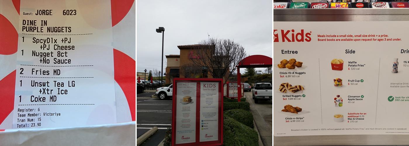 Chick-fil-A Menu