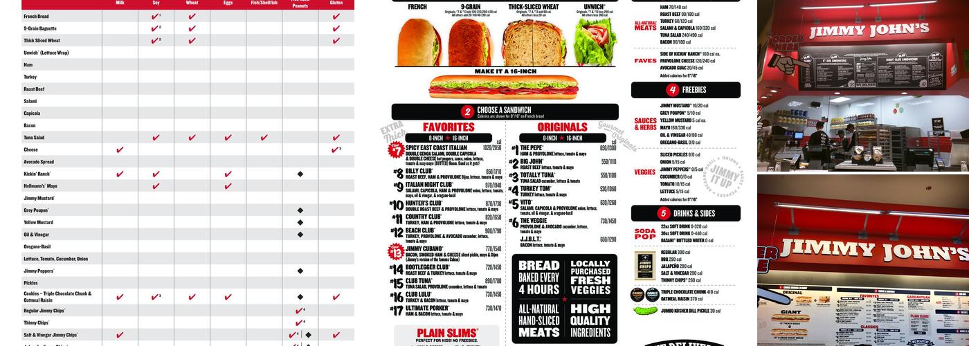 Jimmy John's Menu