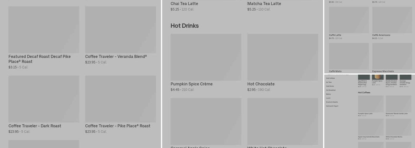 Starbucks Menu