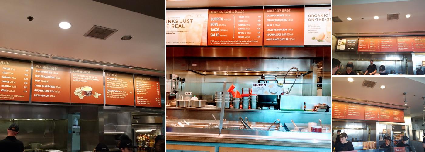 Chipotle Mexican Grill Menu