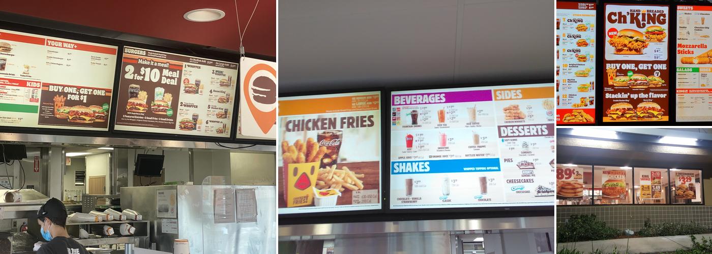 Burger King Menu