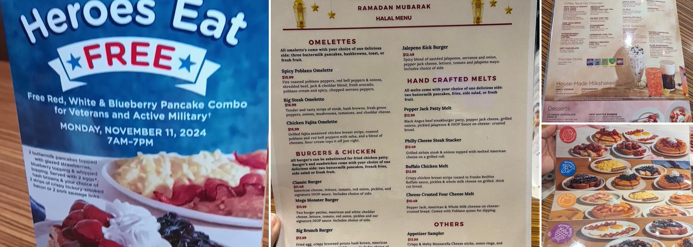 IHOP Menu