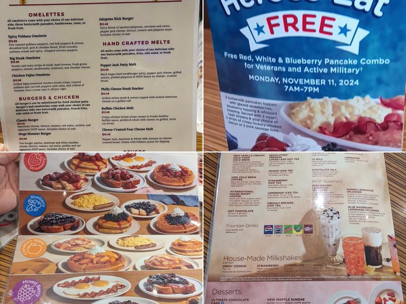 IHOP Menu